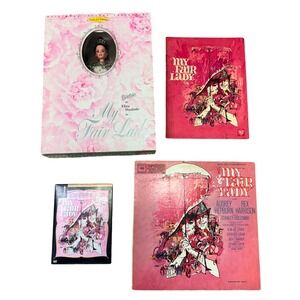 My Fair Lady Collection Barbie Eliza Doolittle Doll Vinyl LP Book DVD Set - BO